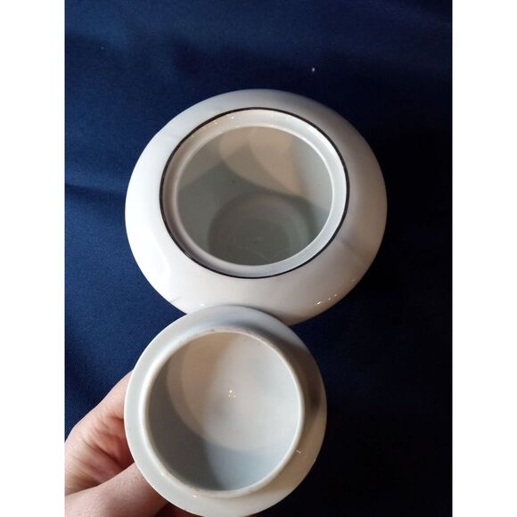 PLATINUM WHEAT Fine China of Japan 2‎ .5" Sugar Bowl MCM Style (10b1) - Picture 4 of 5